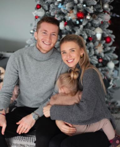 Scarlett Gartmann with husband Marco Reus and daughter
